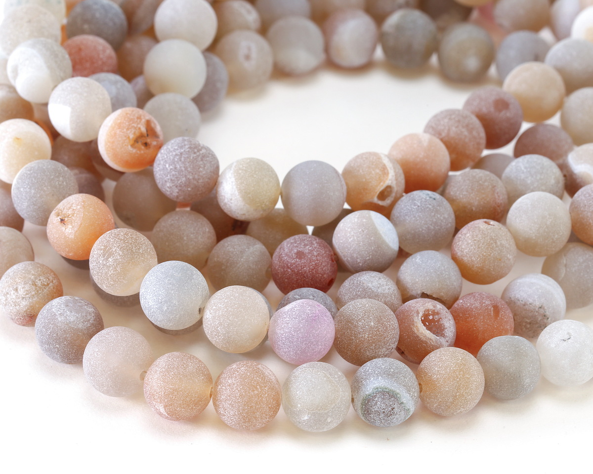 Druzy Round (matte) 10-10.5mm
