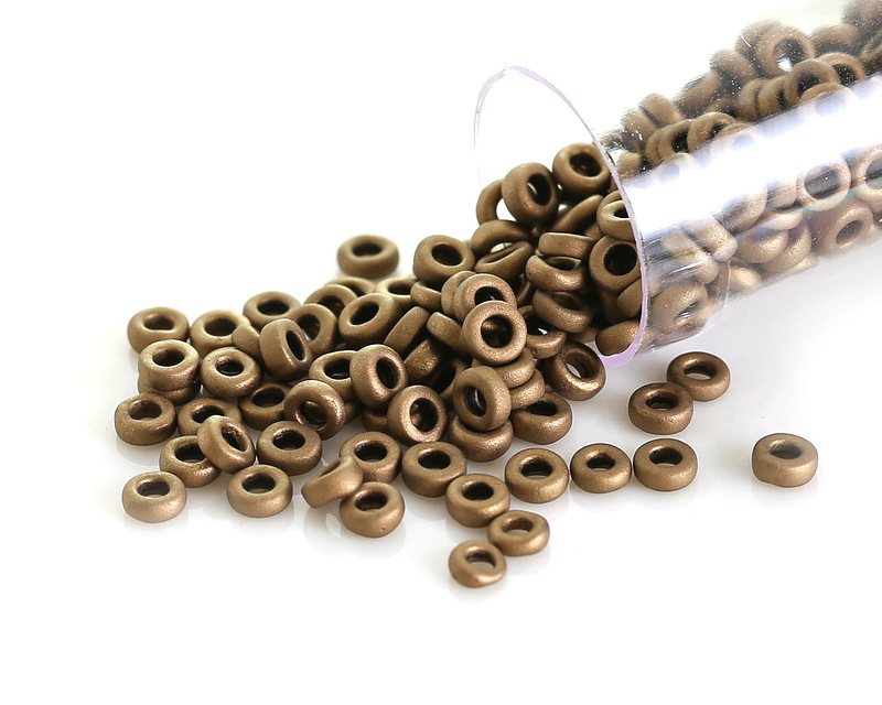 Miyuki Matte Metallic Dark Bronze Spacer Bead 3mm