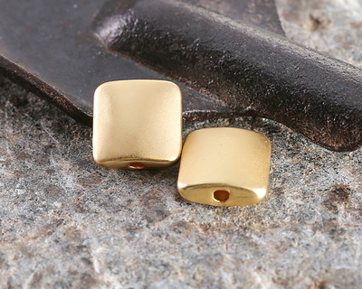 Satin Hamilton Gold (plated) Tile 10x10mm