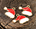 Enamel Santa Hat Focal 19x21.5mm