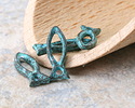 Mykonos Copper (plated) Patina Openwork Fish Focal 6x15mm