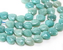 Brazilian Amazonite Microfaceted Heart 13-14mm