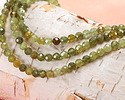 Green Garnet Microfaceted Round 4mm