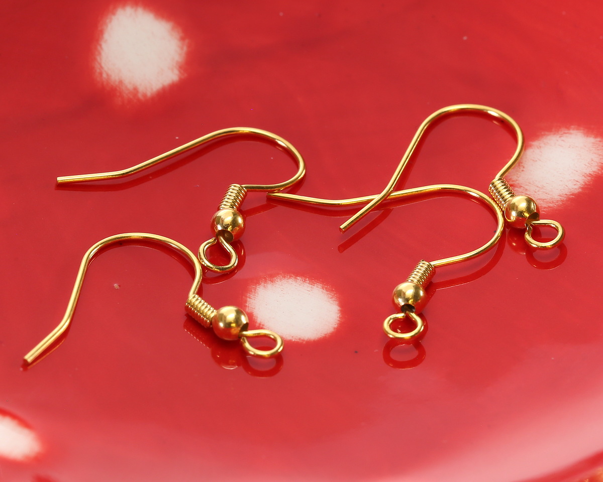 Vintaj 10K Gold (plated) Shepherd's Hook Ear Wire 22mm