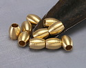 Mykonos Solid Brass Large Hole Rice 8x6mm