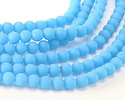 Forget Me Not Beach-Style Glass Round 8mm