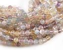 Multi Stone (amethyst, aquamarine, rose quartz, prehnite, citrine) Faceted Round 6mm