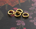 Waterproof 18K Gold PVD Plated Stainless Steel Jump Ring 4mm, 20 gauge