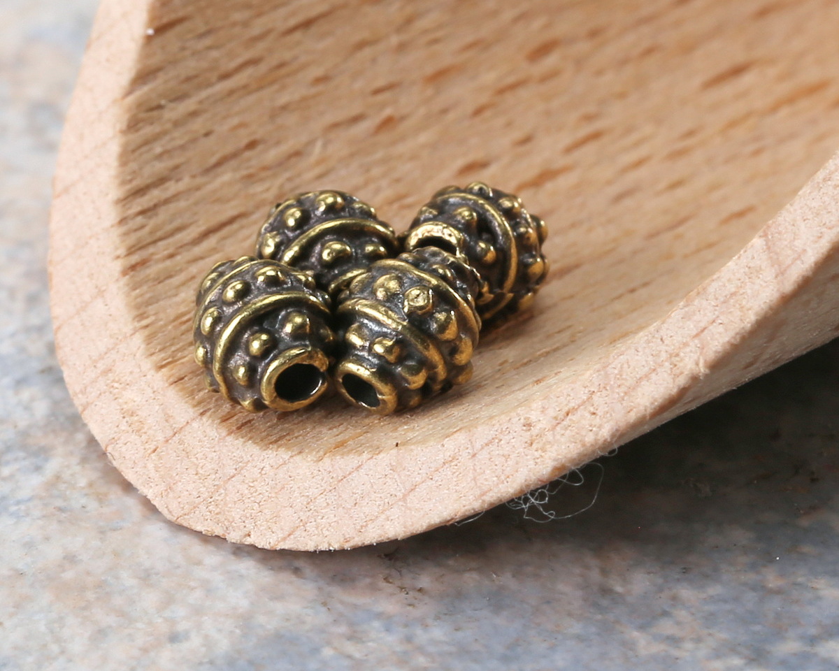 Mykonos Antique Brass (plated) Tiny Bali Spacer 4mm