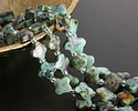 African Turquoise Faceted Quatrefoil 10mm