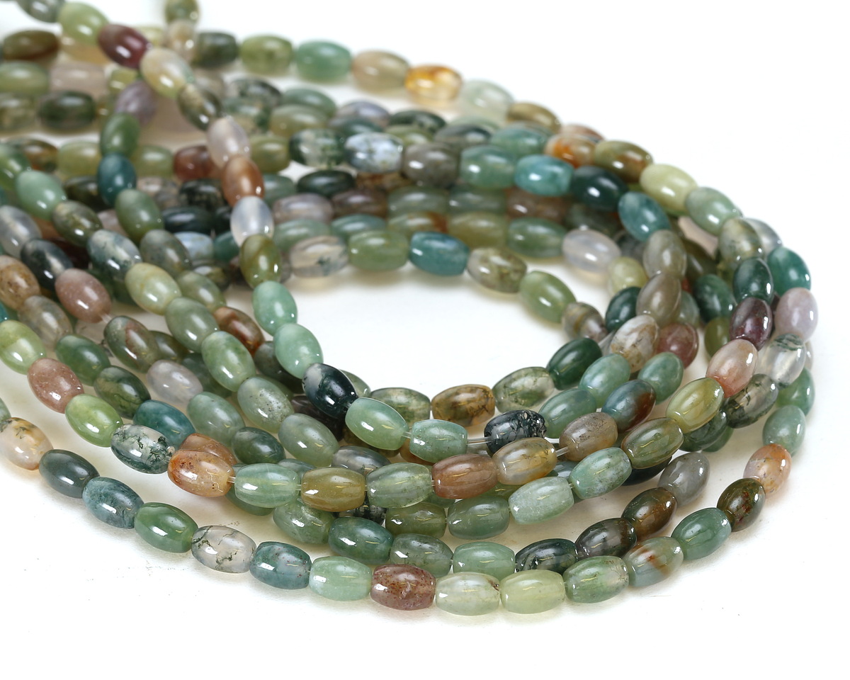 Fancy Jasper Rice 6x4mm