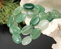 Blue Green Quartz Flat Oval 18x13mm
