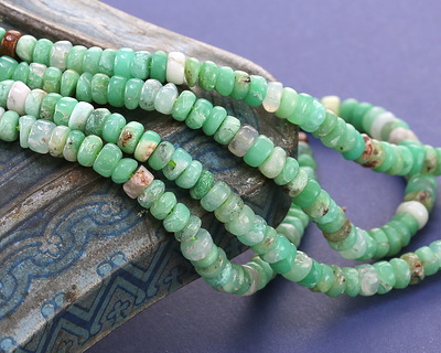 Chrysoprase Heishi Rondelle 2x4mm