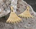 Satin Hamilton Gold (plated) Fan Chandelier 29x34mm