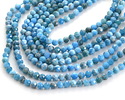 Pacific Blue Apatite (light) Faceted Round 4mm