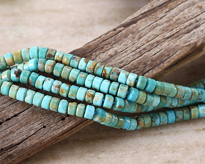 Hubei Turquoise (A) Heishi 2x4mm