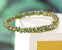 Czech Glass Aqua Green w/ Antique Gold Trica Beads 3x4mm