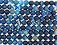 Sky Blue Line Agate Faceted Round 14mm