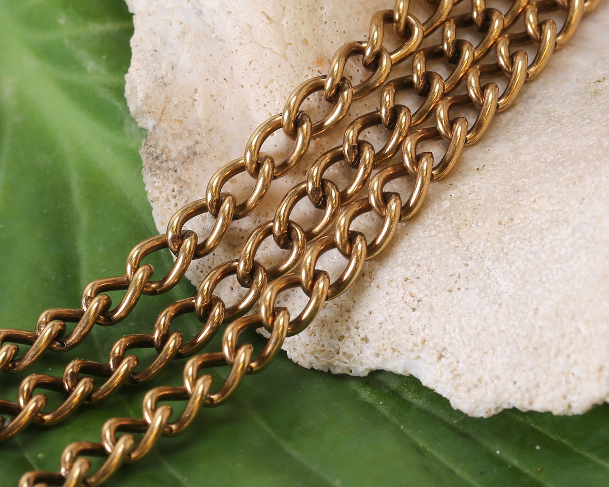Antique Brass Medium Curb Chain