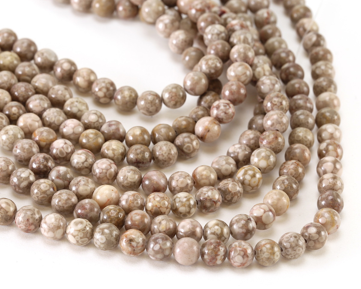 Orbicular Jasper Round 6.5-7mm