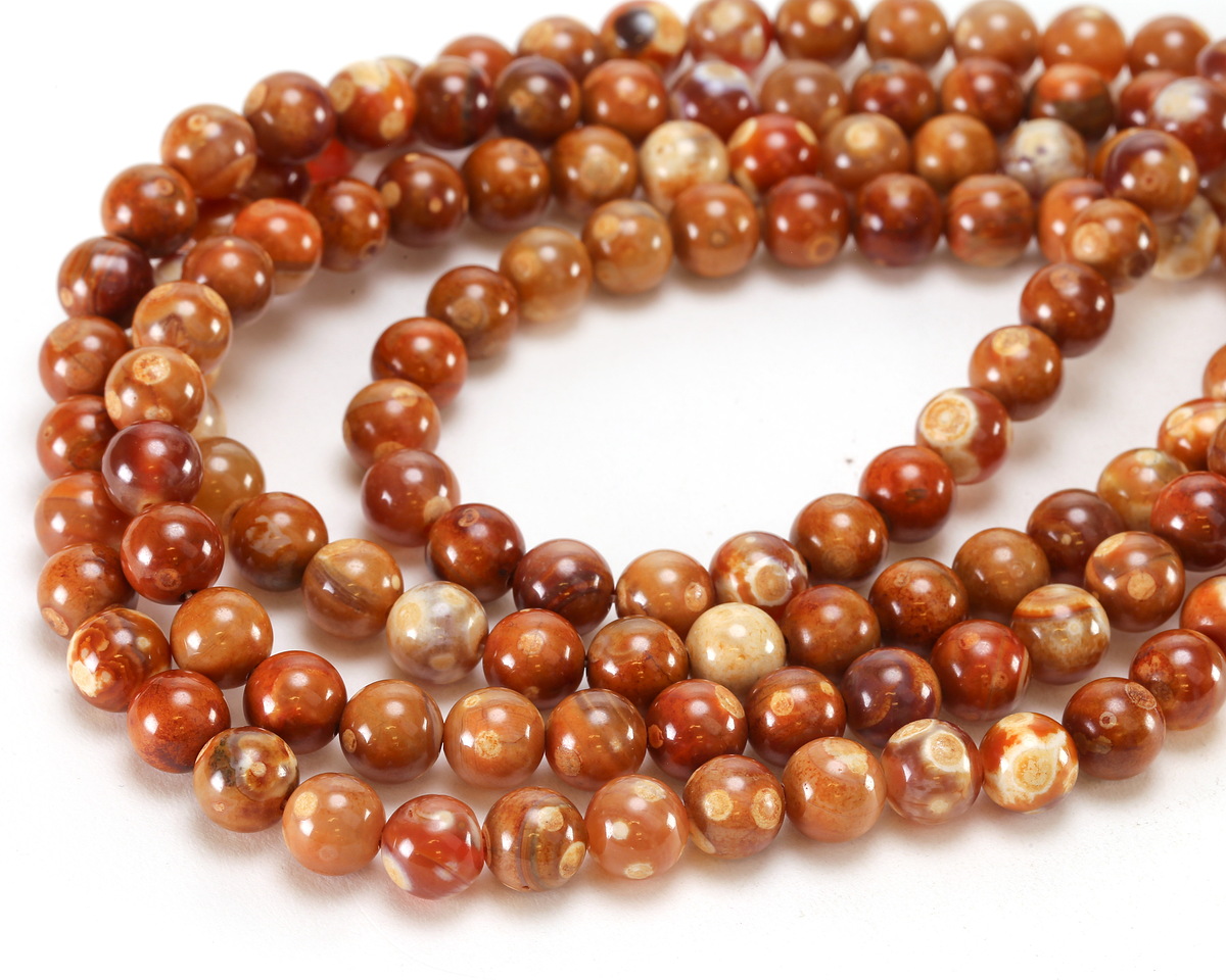 Molten Fire Agate Round 8mm