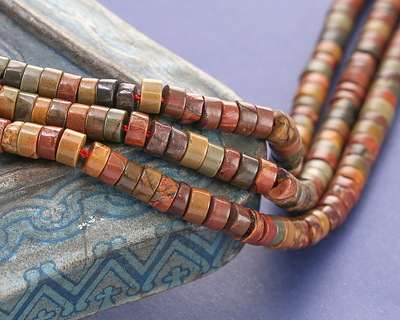 Red Creek Jasper Heishi 2x4mm