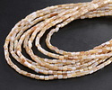 Natural Mussel Shell Mother of Pearl Irregular Barrel 3.5mm