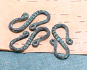 Mykonos Copper (plated) Patina Pebbles S-Hook 24x12.5mm