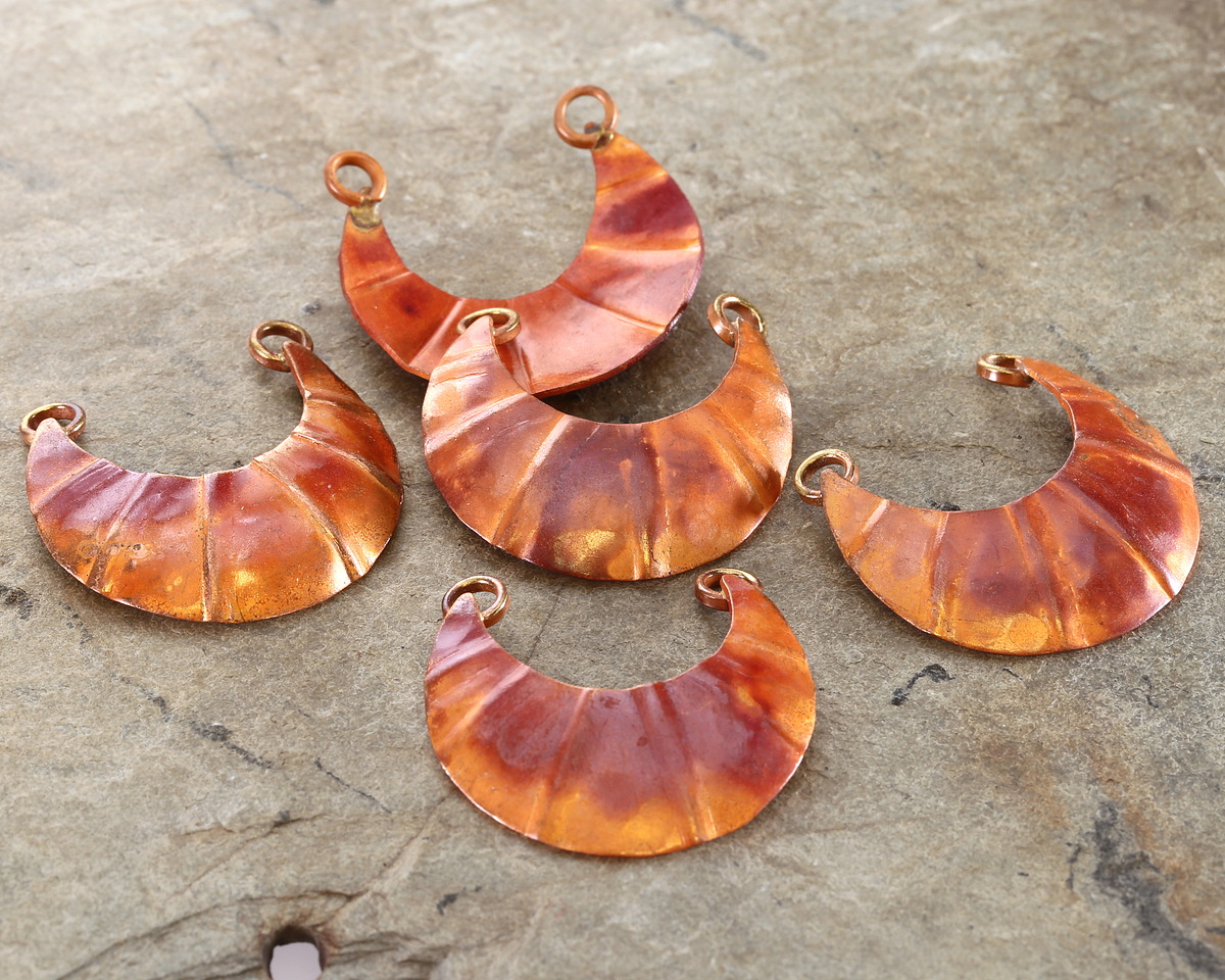 Patricia Healey Copper Crescent Focal Link 30x29mm