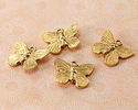 Nunn Design Antique Gold (plated) Butterfly Charm 18x15mm