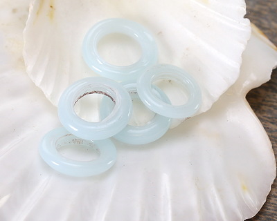 African Recycled Glass Cloud Dogon Mini Ring 10-15mm