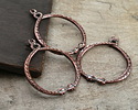 Mykonos Antique Copper (plated) Serpent Ring Focal 50x58mm