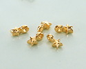 24K Gold (plated) Tiny Star Focal 4x7mm