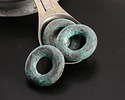 Mykonos Metalized Ceramic Copper Patina Ring 24-25mm