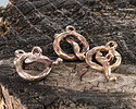 Green Girl Bronze Branch Toggle 16x19mm, 22mm bar