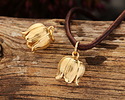 Nina Designs Bronze Single Lily of the Valley Blossom Focal 10x16mm