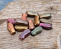 Czech Glass Autumn Metallics Goldfish 14x7mm