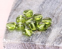 Czech Glass Olivine Small Heart 6mm