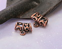 Mykonos Antique Copper (plated) Bali Style Bail Slide 11x9mm