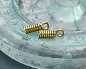Mykonos Solid Brass Coil 2mm Cord End 11x4mm