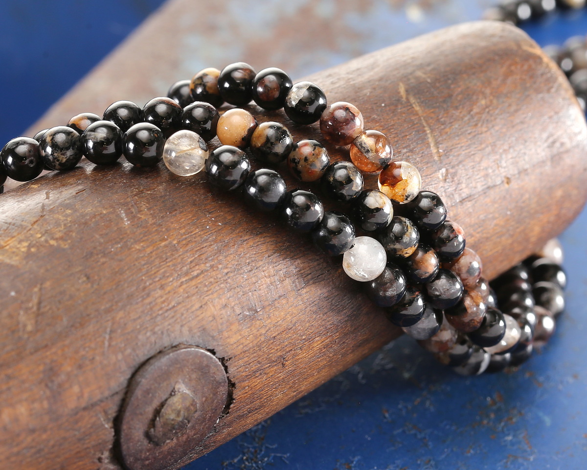 Sunset Black Tourmaline Round 4mm