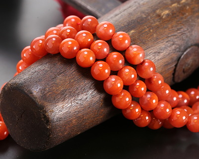 Nanhong Agate (AA - Southern Red Agate) Round 6mm