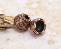 Mykonos Antique Copper (plated) Swirly Bead Cap 11mm