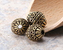 Mykonos Antique Brass (plated) Mountains & Rivers Bead 16x13mm