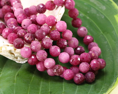 Ruby (A) Microfaceted Round 6mm