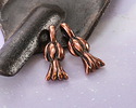 Mykonos Antique Copper (plated) Squash Blossom Drop Charm 8x21mm
