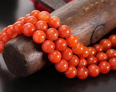 Nanhong Agate (AA - Southern Red Agate) Round 8mm