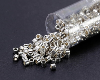 Miyuki Delica Galvanized Silver (DBM0035) 10/0 Seed Bead