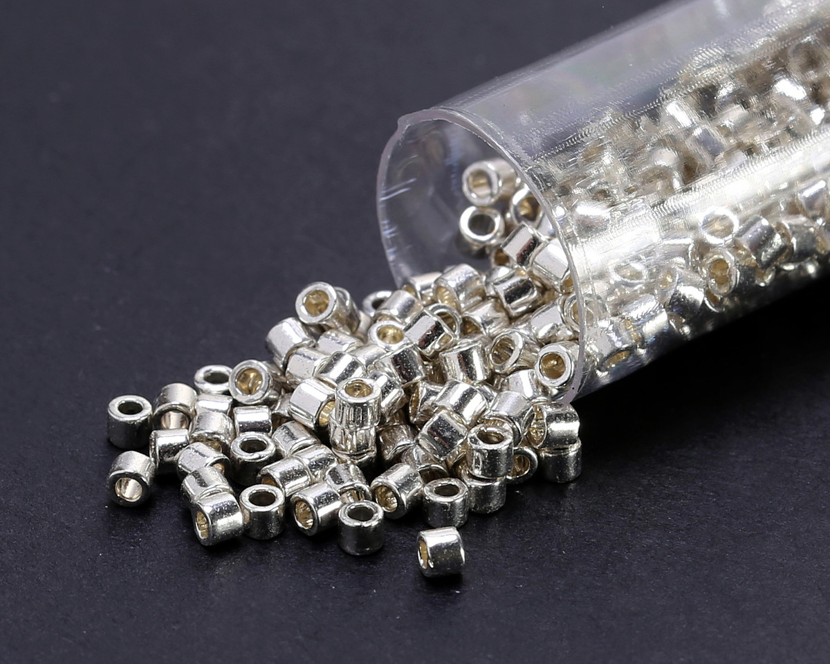 Miyuki Delica Galvanized Silver (DBM0035) 10/0 Seed Bead