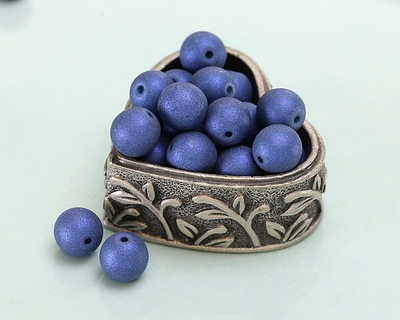 Czech Glass ColorTrends: Cobalt Glaze Round 6mm